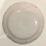 Eastern earthenware plate decorated bouquet of flowers