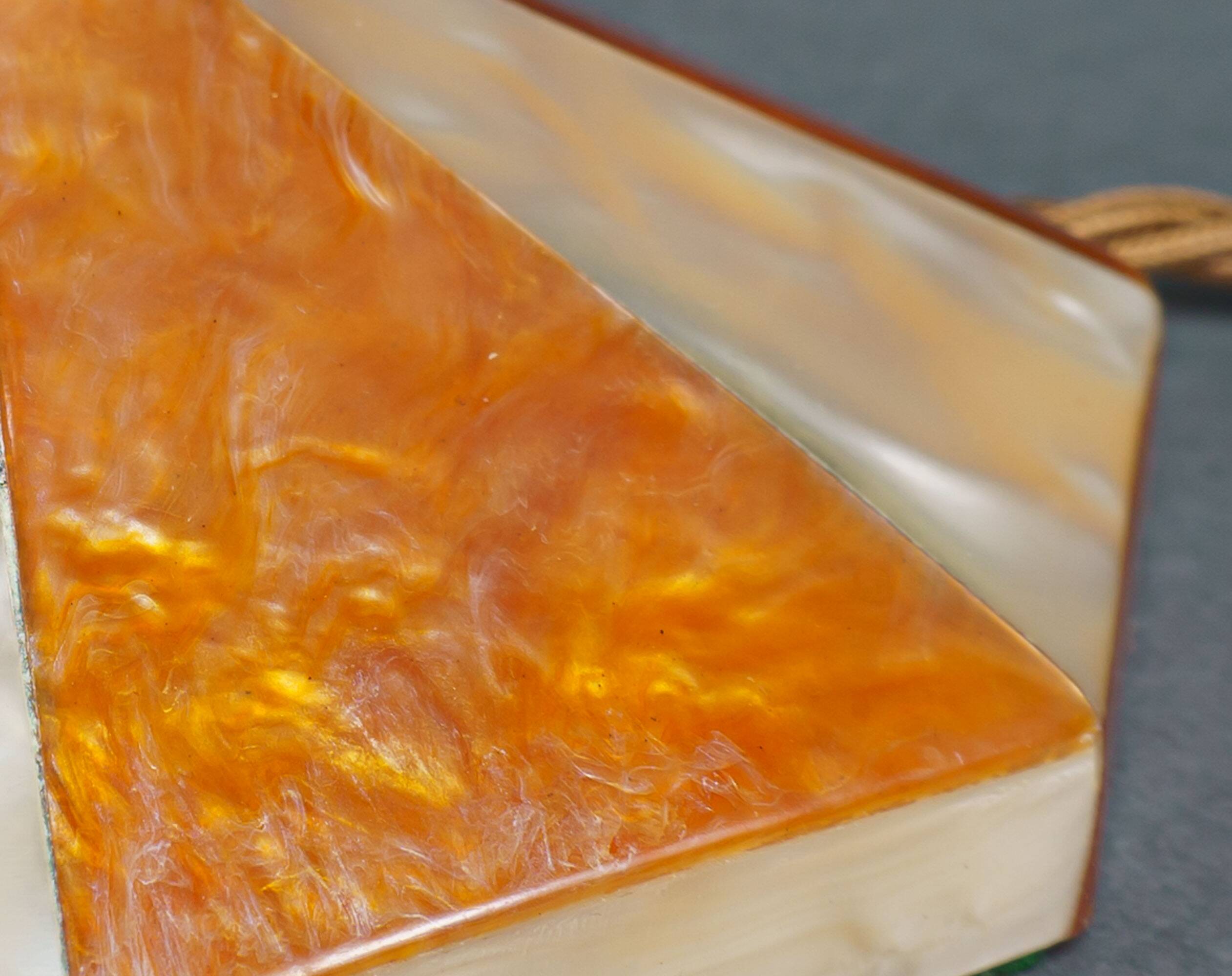 1920s Art Deco Celluloid Mother of Pearl & Tortoiseshell Table Lamp