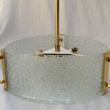1970s glass pendant light