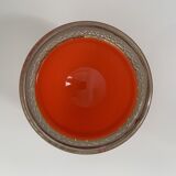 Empty ashtray glass pocket bubble controlled Princ Art Glass