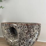 Brown ceramic vase