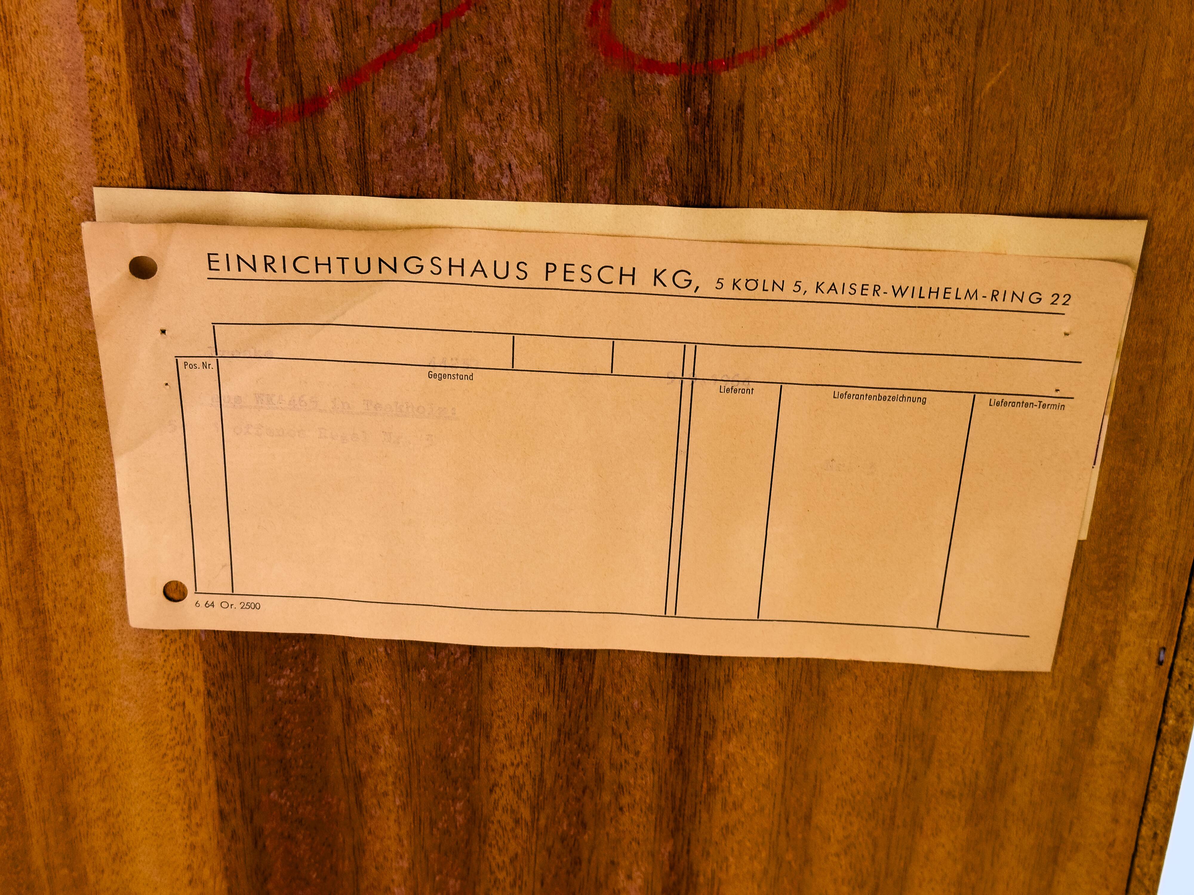 Buffet bas en teck de WK Möbel, 1960