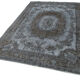Hand-knotted bohemian turkish 1980s 174 cm x 266 cm grey rug
