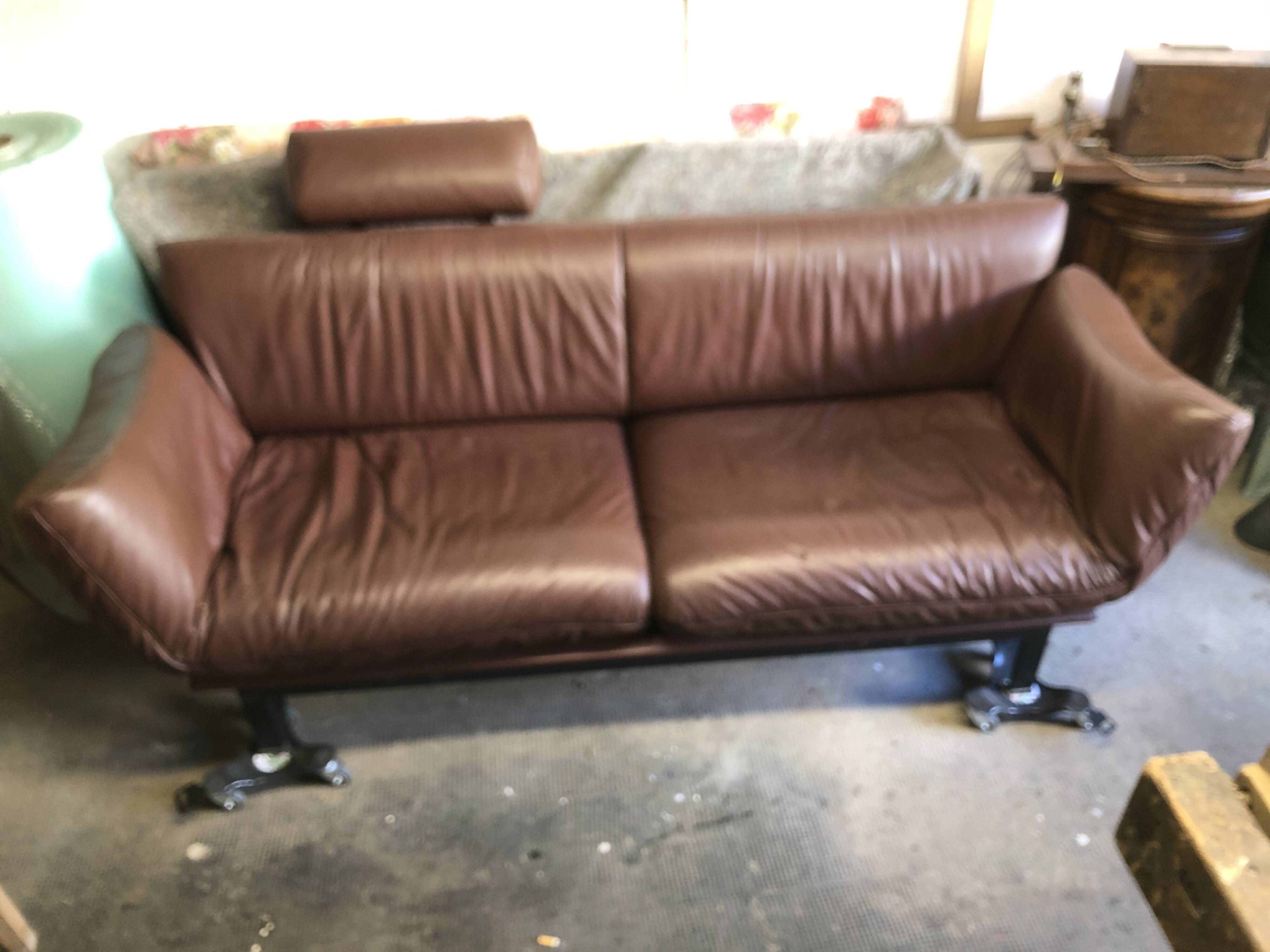 70s leather sofa ds 140 de sede