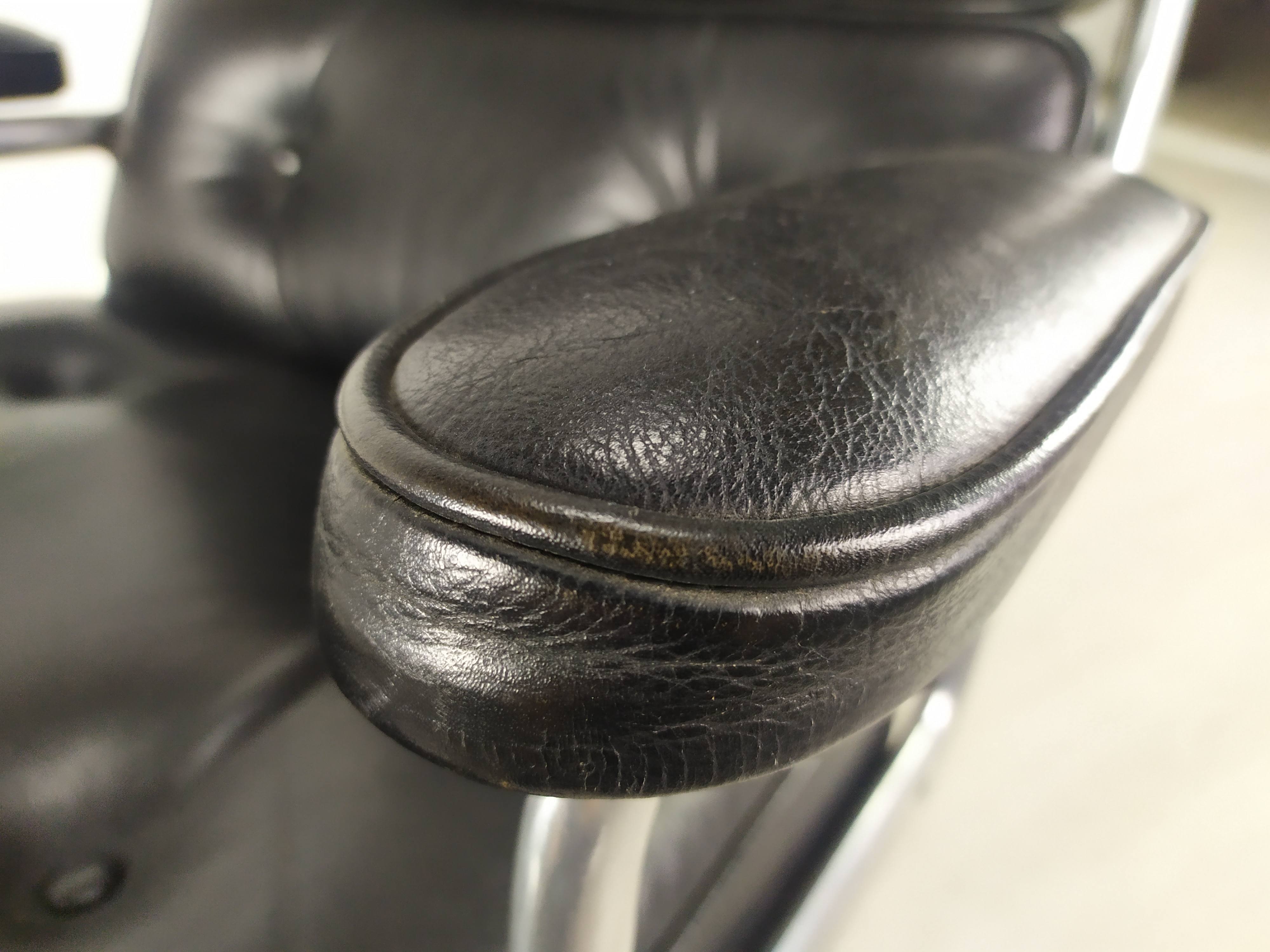 Eames leather lobby chair