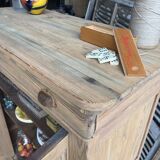 Parisian sideboard in raw wood