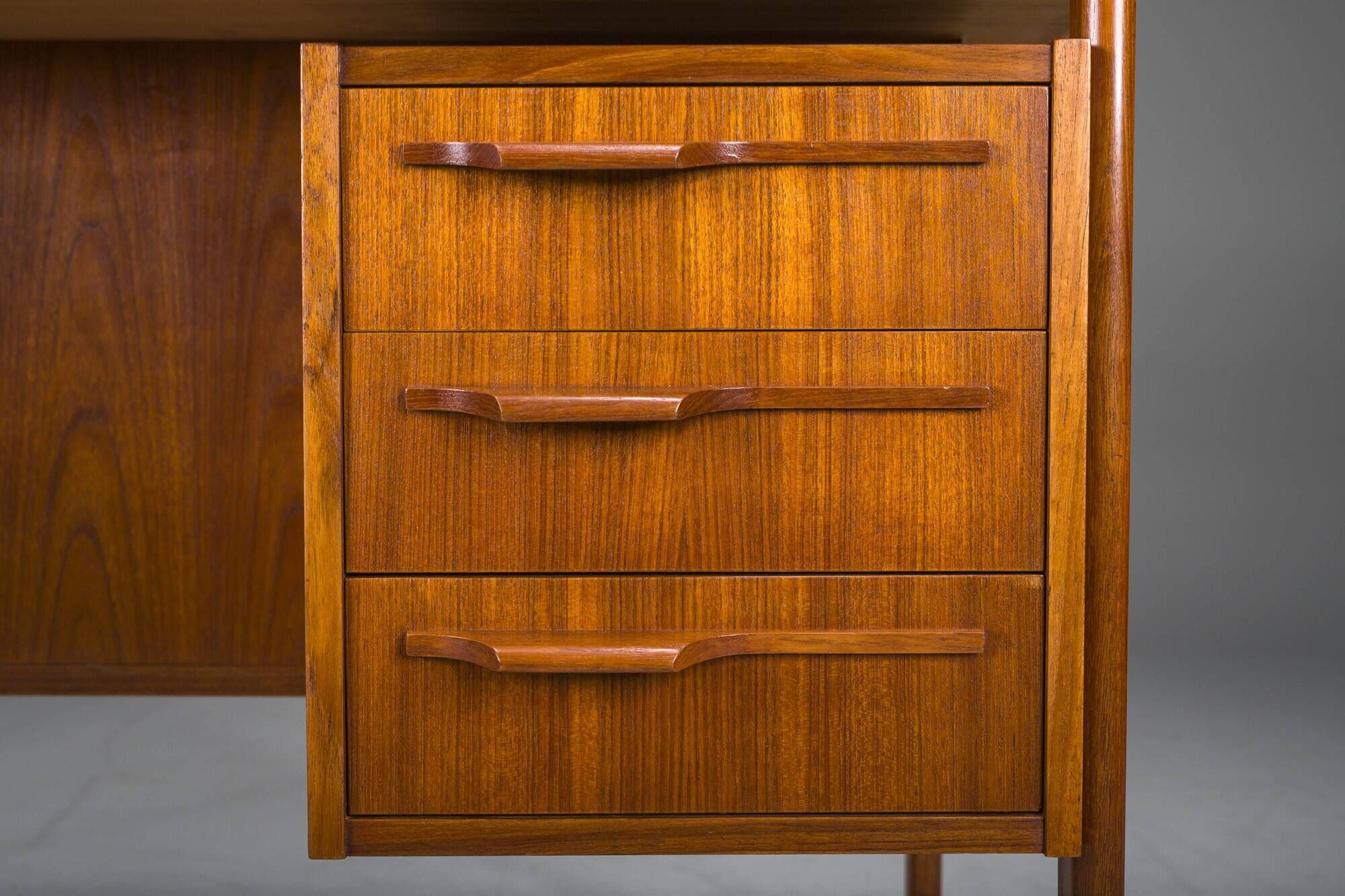 Danish Teak Boomerang Desk by Imha Mobelfabrik, 1970s