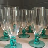 7 verres Luminarc bleu turquoise