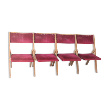 4 theatre chairs