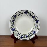 Set of 6 Churchill England soup plates, flower pattern, 1970