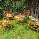Vintage rattan lounge