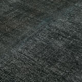 Handmade oriental contemporary 1980s 285 cm x 380 cm black wool carpet