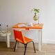 Vintage orange children's chair from the seventies.