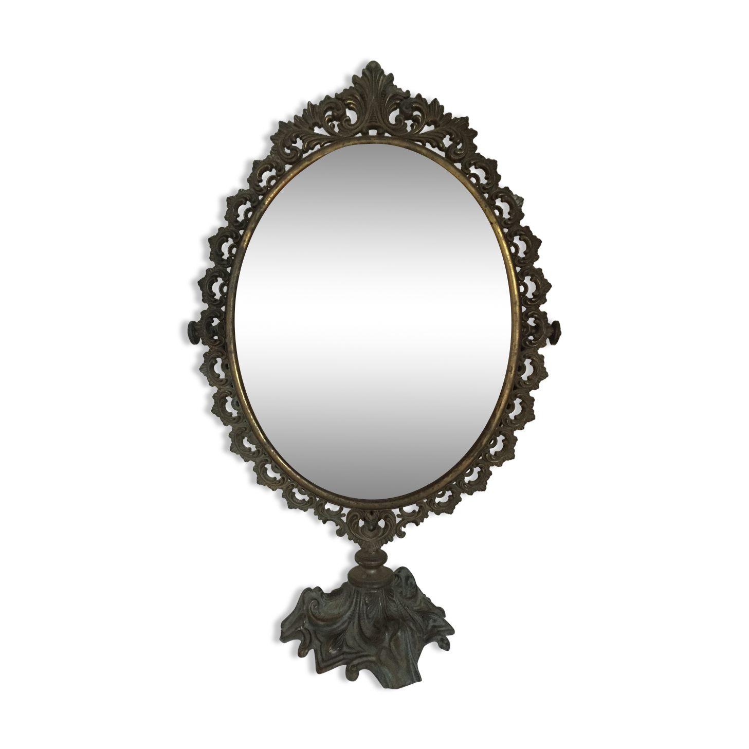 Mirror pivoting on foot 50x30cm