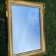 Vintage rectangular mirror in gilded wood h49 xl35