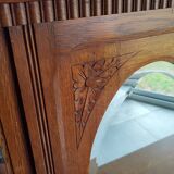 Miroir triptyque art déco chêne