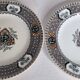 Pair of Royal Doulton plates 20.5 cm English earthenware Imari decoration 19th century