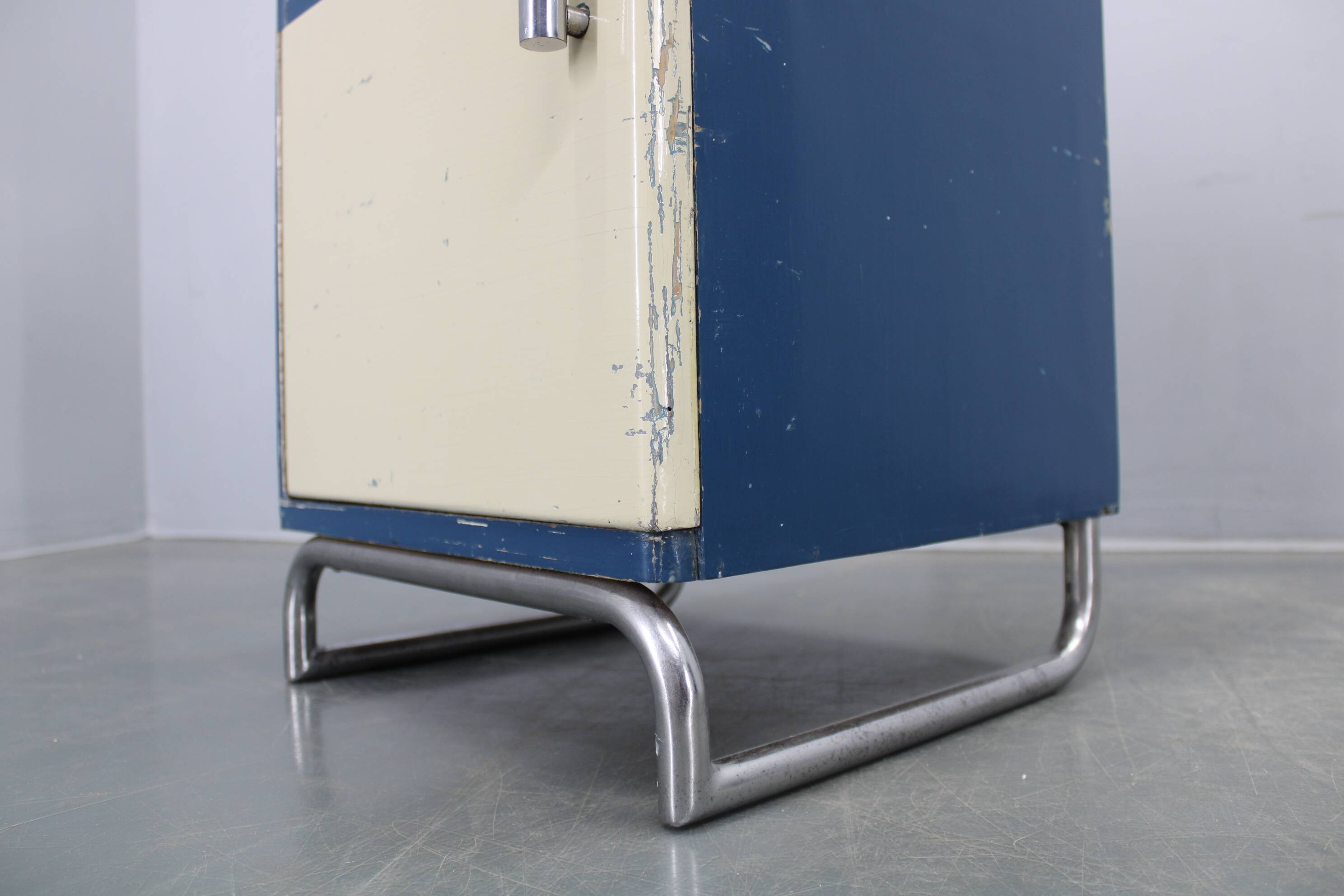 Pair of Bauhaus nightstands, Czechoslovakia, 1930s