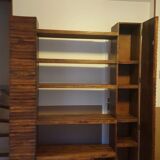 Exotic wooden bookcase