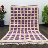 Handmade Berber rug in pure wool, size 150 x 250 cm
