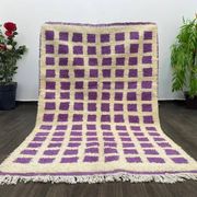Handmade Berber rug in pure wool, size 150 x 250 cm