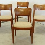 Set de 4 chaises Koefoed 'Skoven' teck vintage