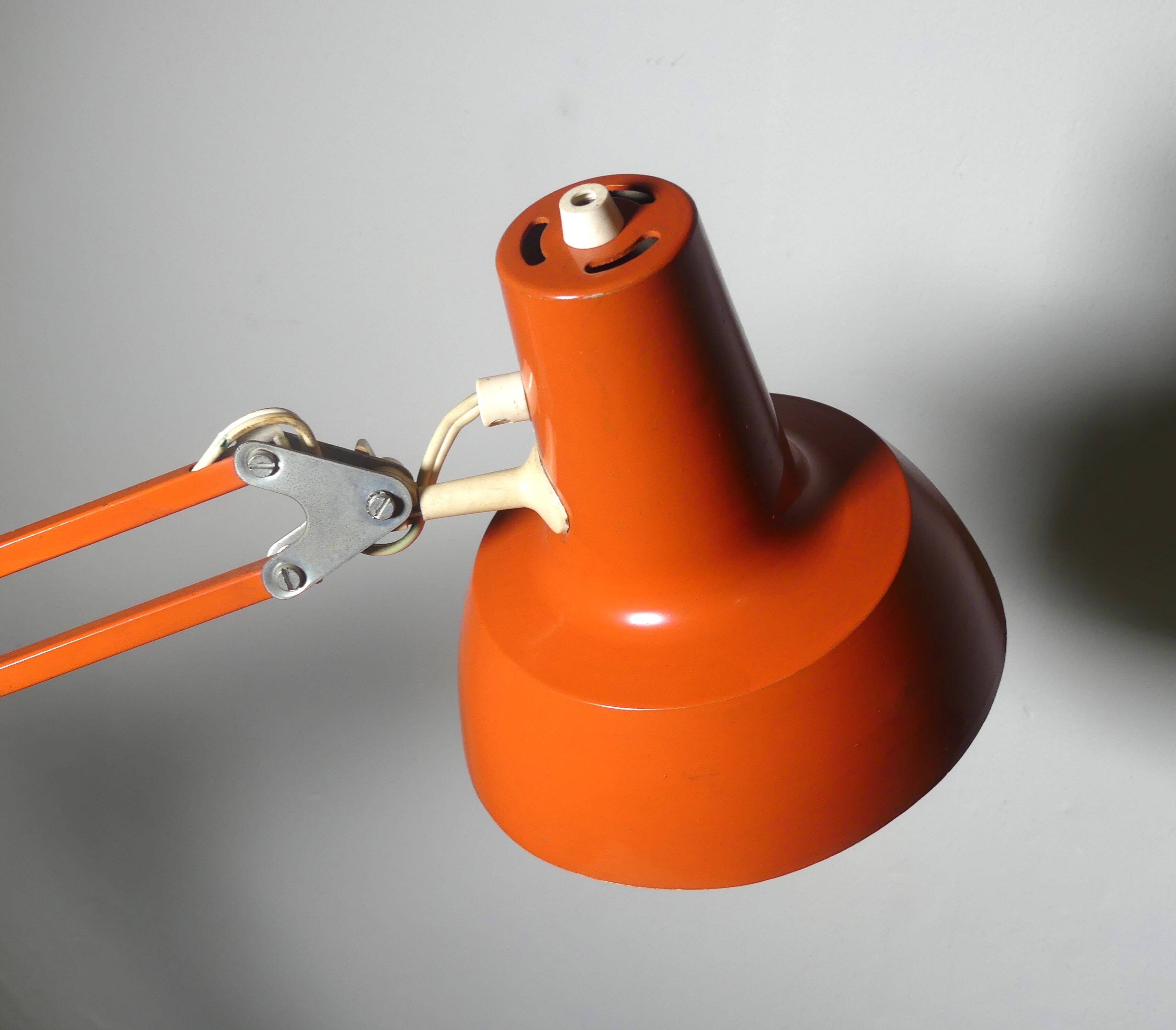 Lampe orange archi 1970