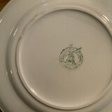 Selency x Monoprix Croisé Laroche yellow and white plates