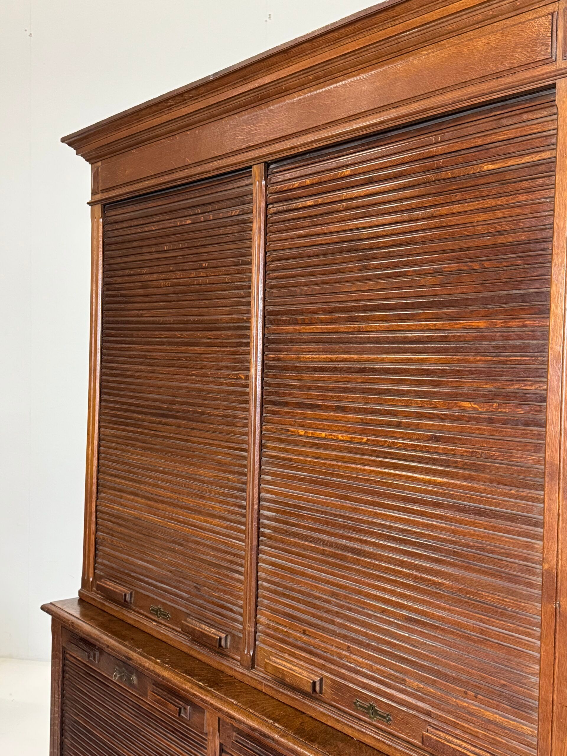 2 x oak filing cabinets ca. 1900