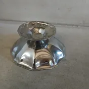 6 antique metal ice cream cups