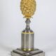 Gilded bronze and sheet metal lamp. 1970s