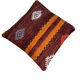 Vintage  Turkish kilim cushion cover , 40 x 40 cm
