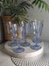 Vintage blue stemmed glasses