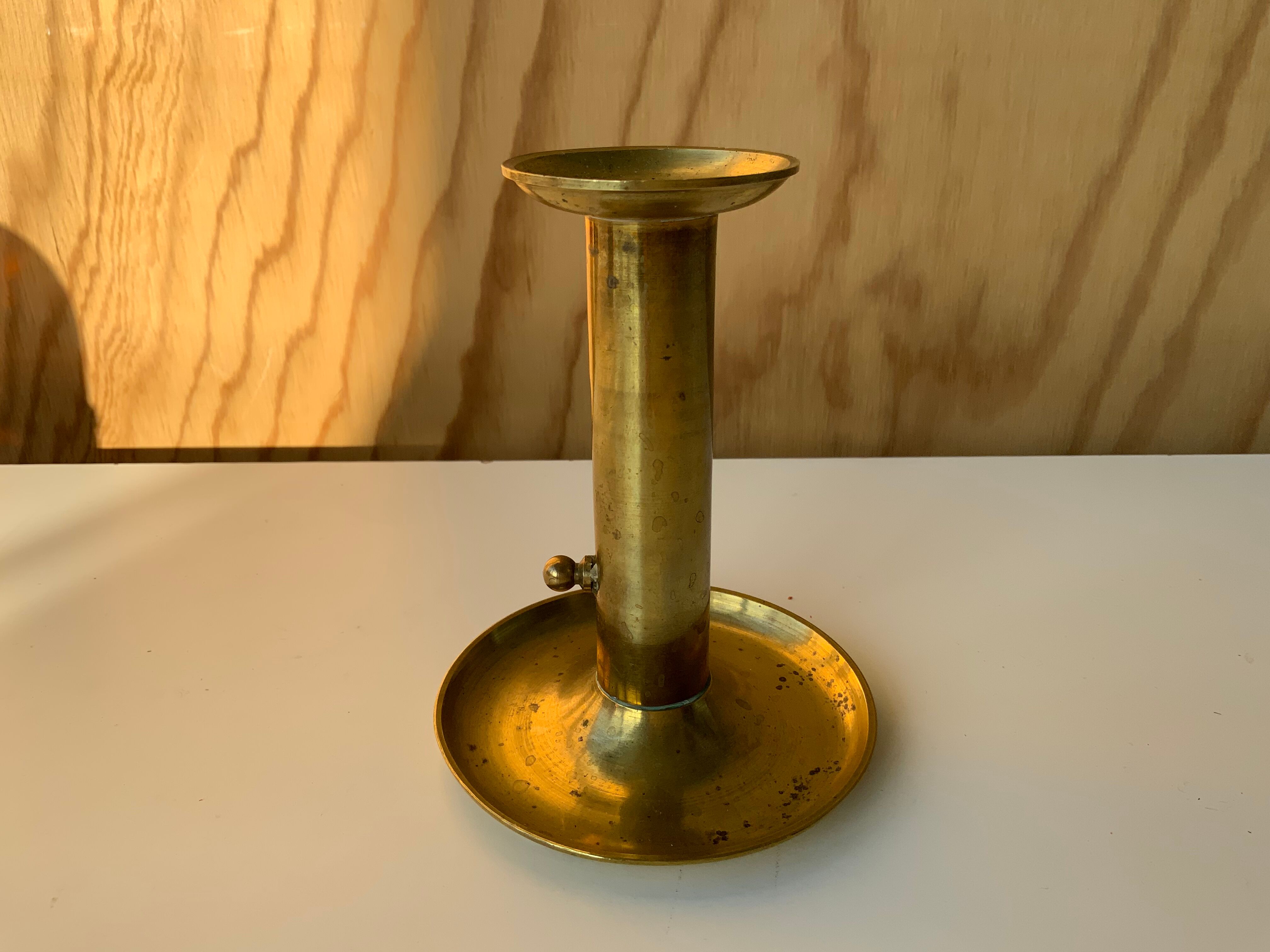Selency brass candle holder x Monoprix Croisé Laroche