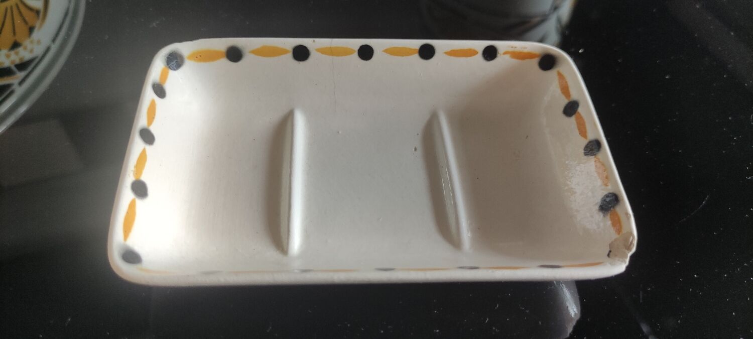 Art Deco toilet set Digoin Sarreguemines