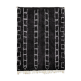 Modern Moroccan carpet black