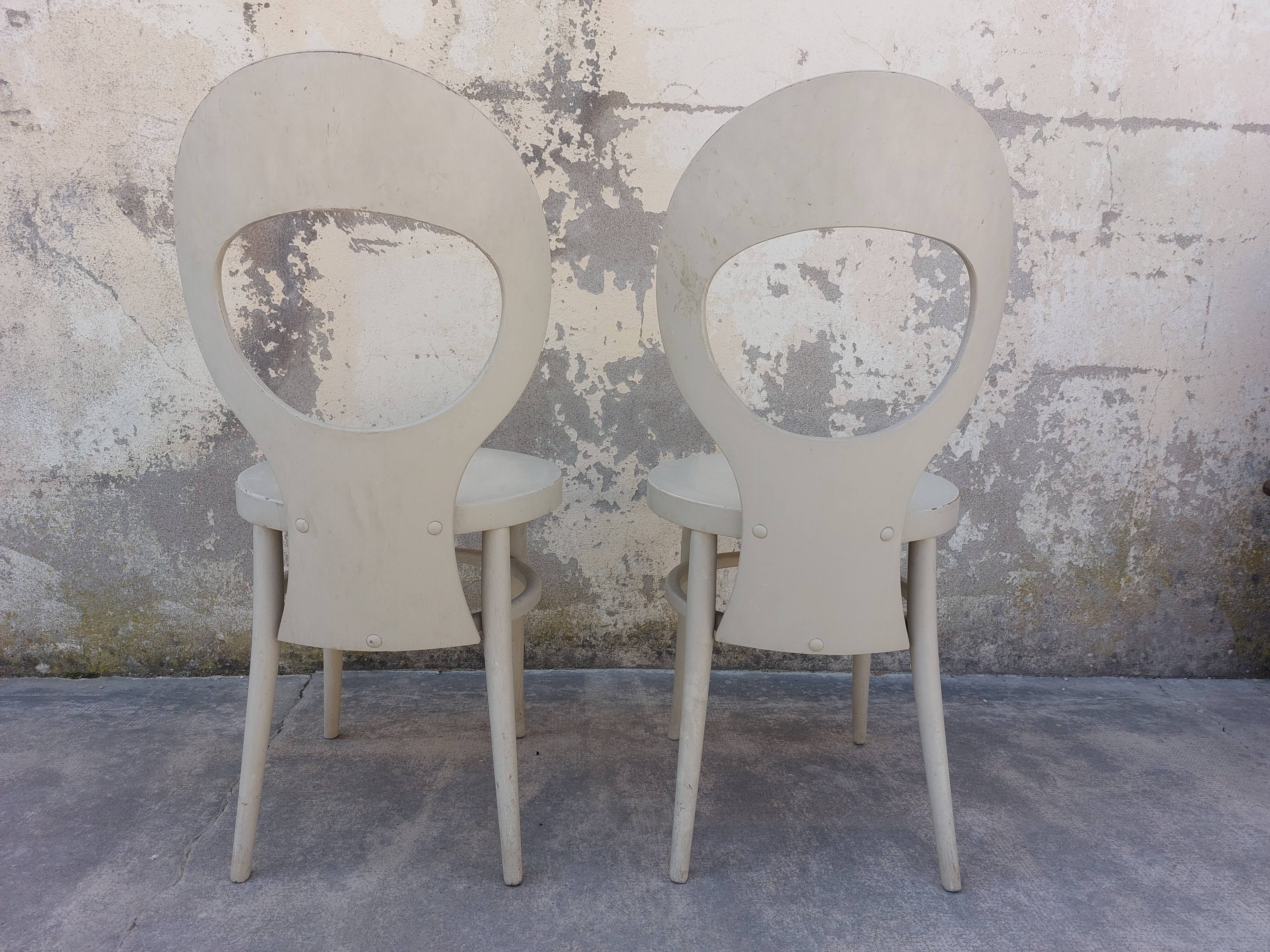 Pair of baumann chairs seagull model