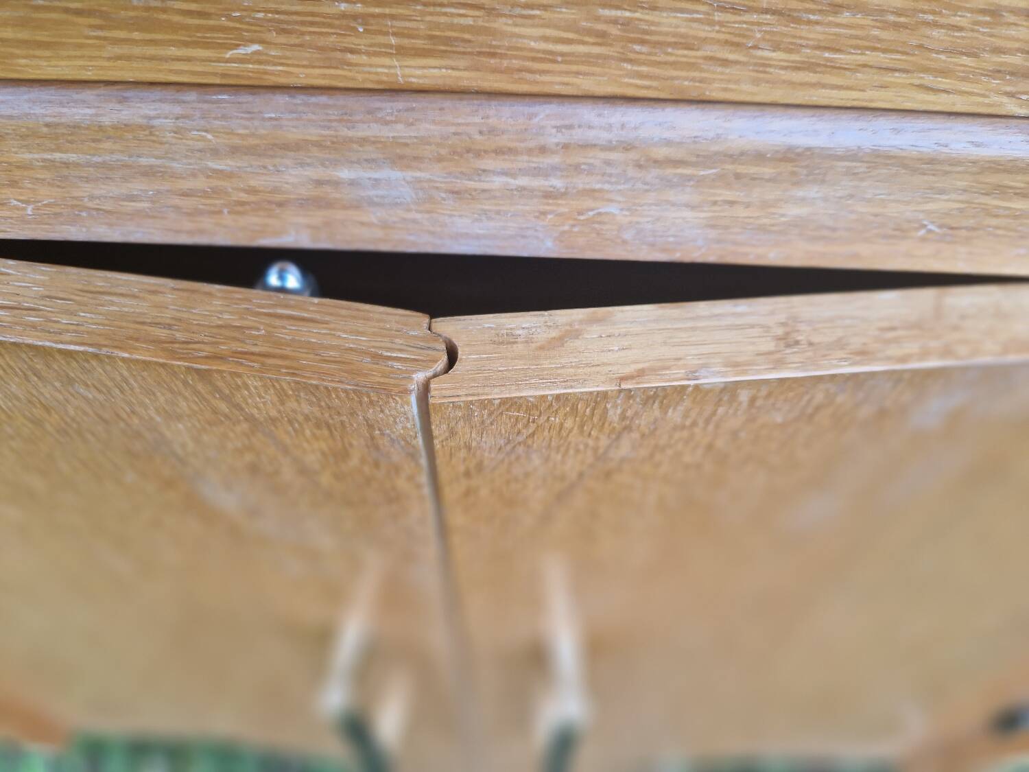 Small vintage oak veneer sideboard from the 1960s