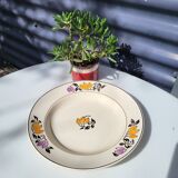 Assiette Terre de Fer Longchamp Dieppe
