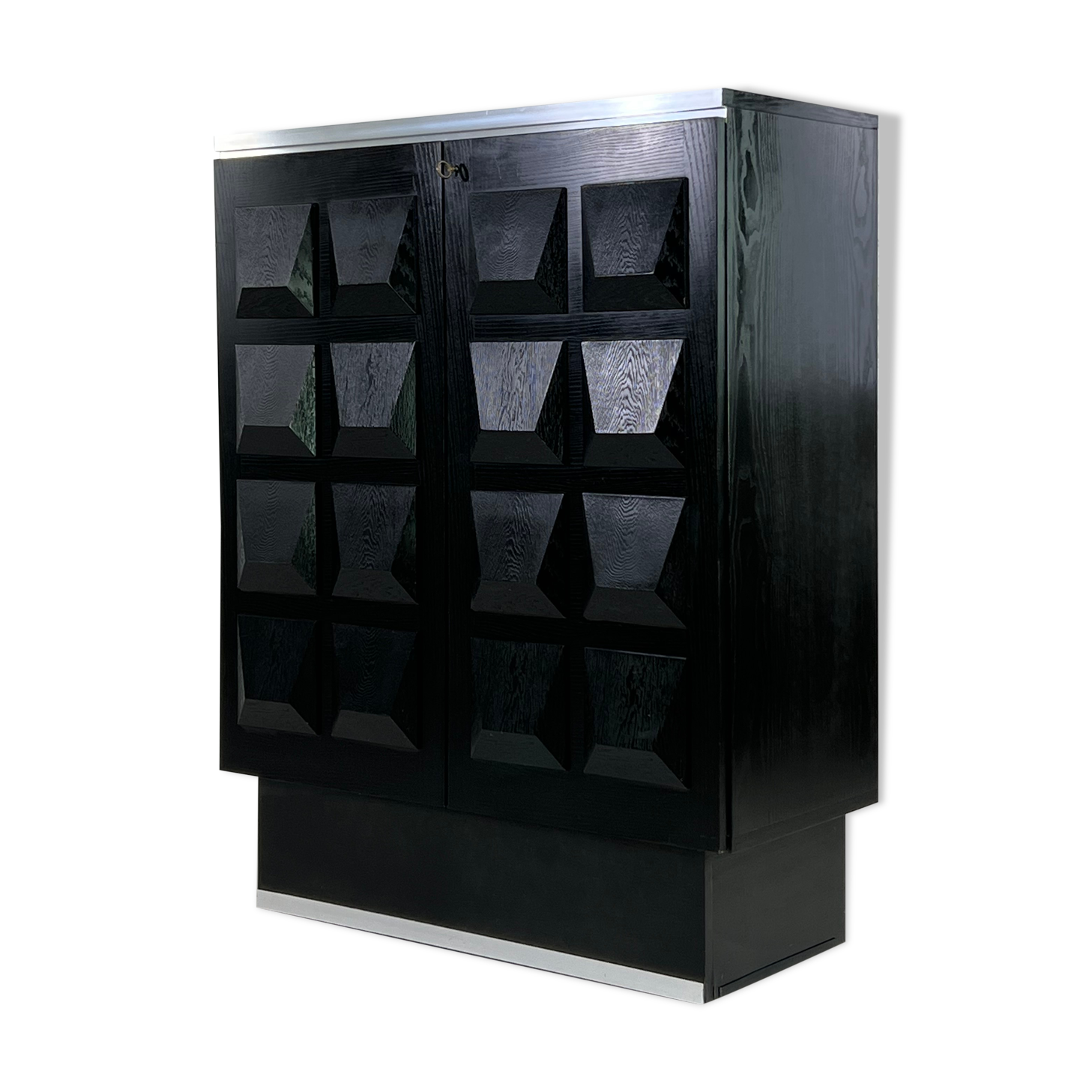 Brutalist bar storage cabinet