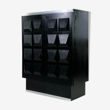 Brutalist bar storage cabinet