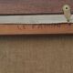 Huile sur toile encadrée Le faisan R. Tanguy 73 X 60 cm