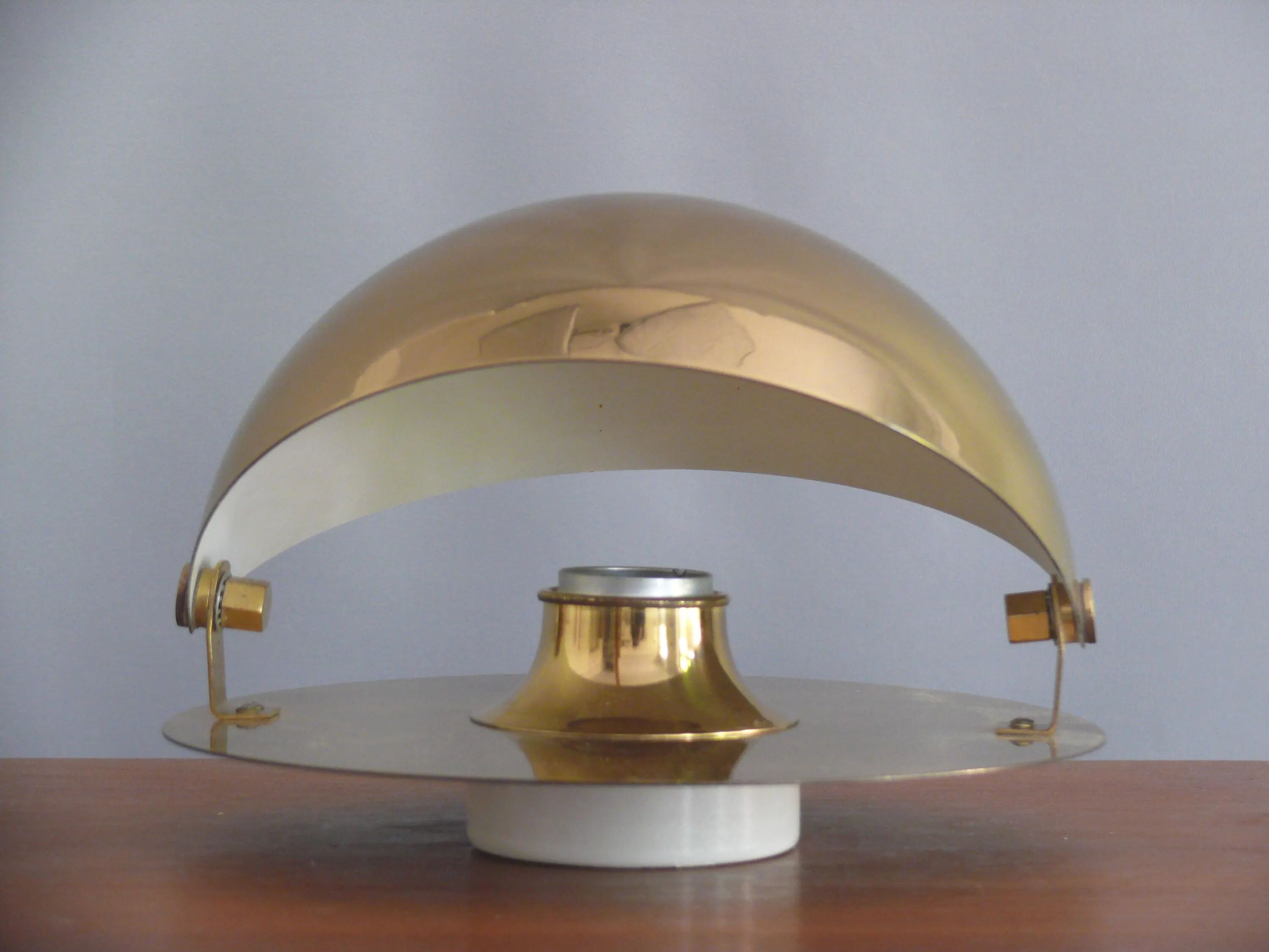 Applique murale en laiton Cosack Eclipse, pièce rare des années 1980, style tulipe, époque Panton, style Space Age.
