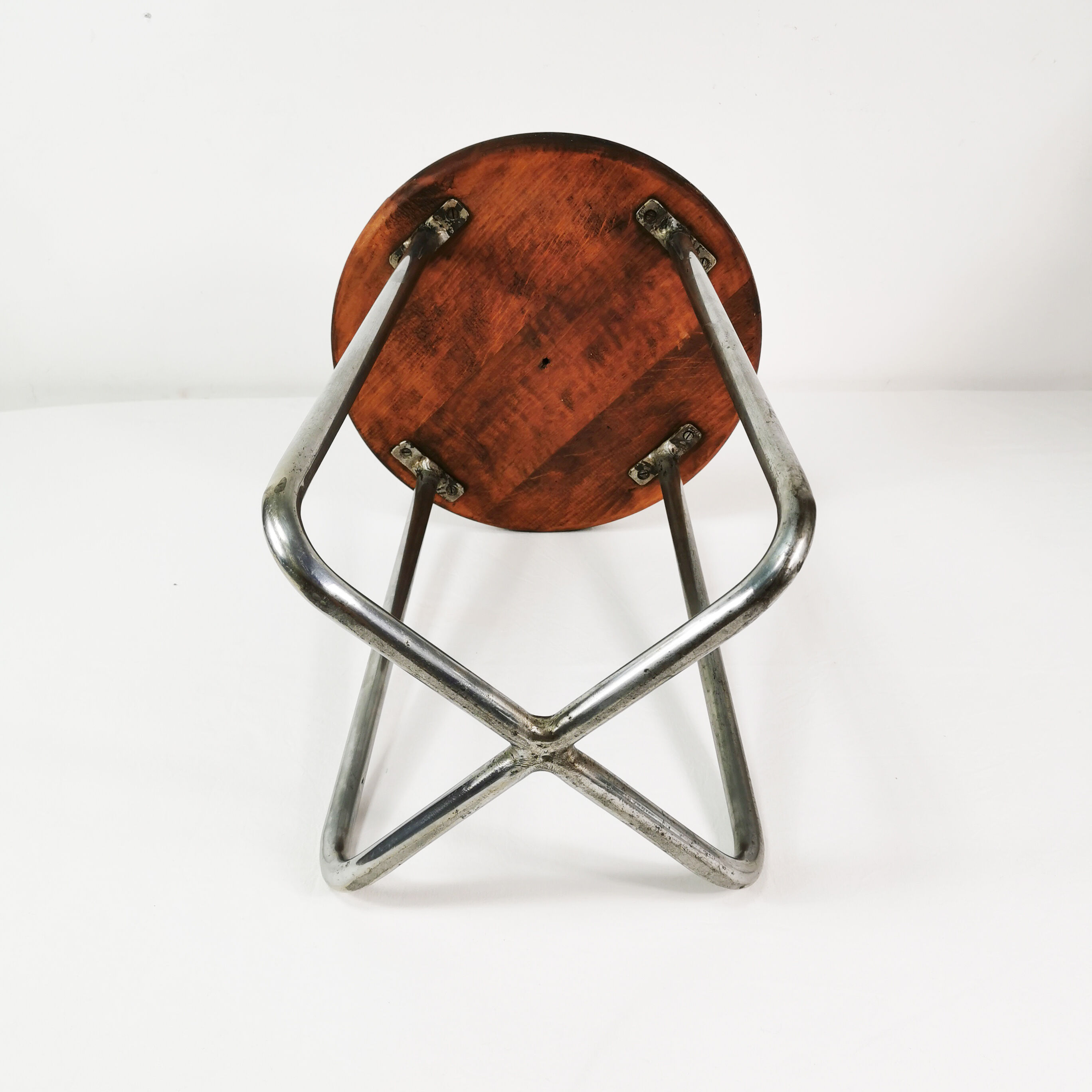 Bauhaus stool, Czechoslovakia, 1930s