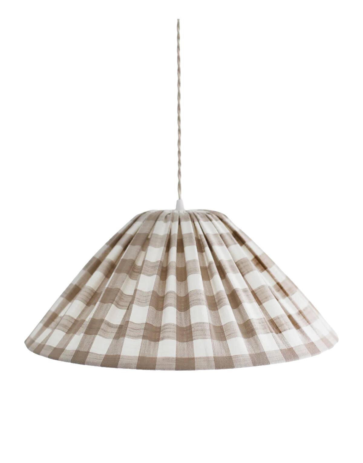 Malala "beige" large tile conical pendant light