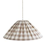 Malala "beige" large tile conical pendant light