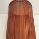 Vintage oval wicker linen basket