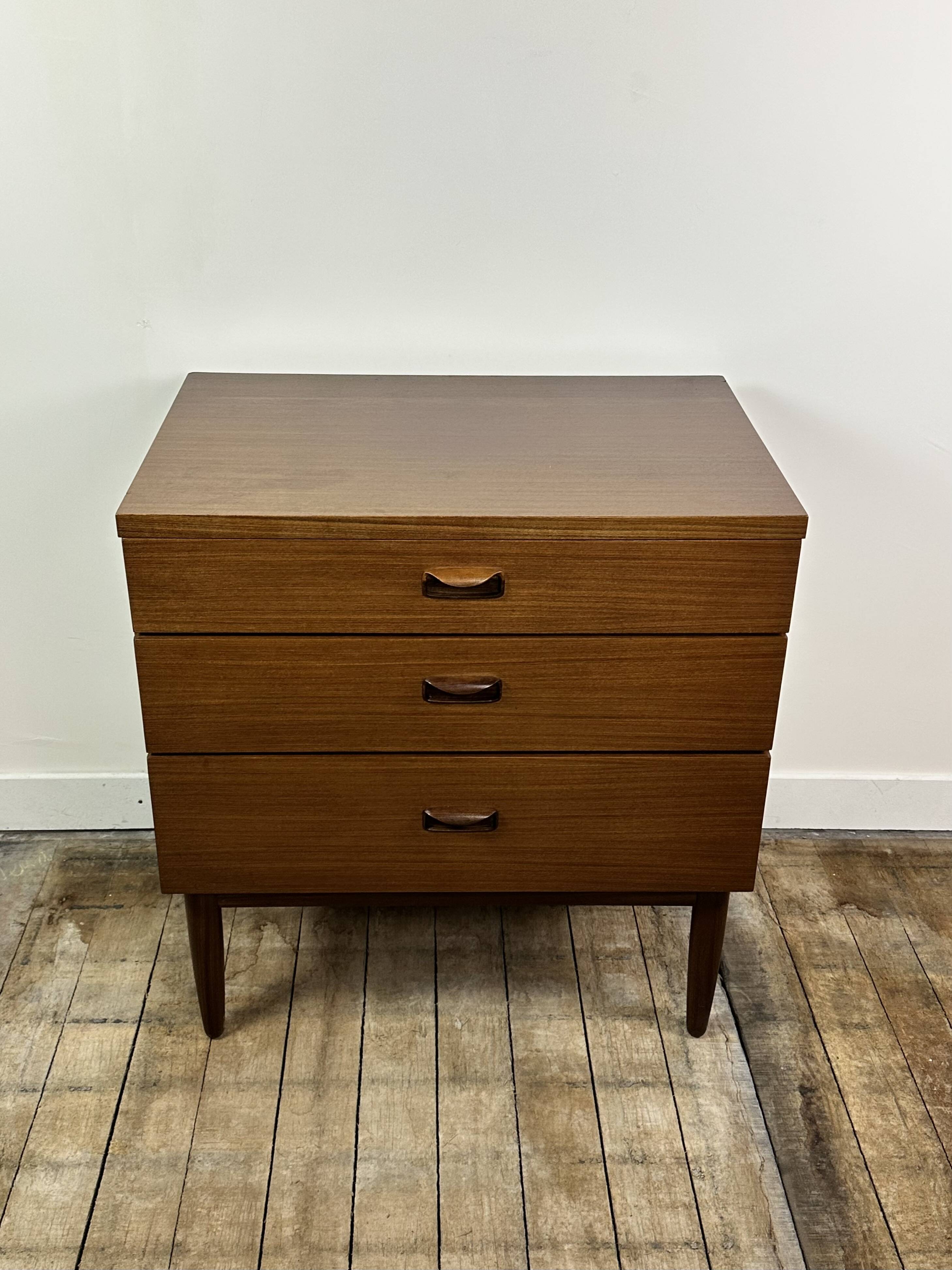 Vintage 1960 Wrighton English Teak Chest of Drawers