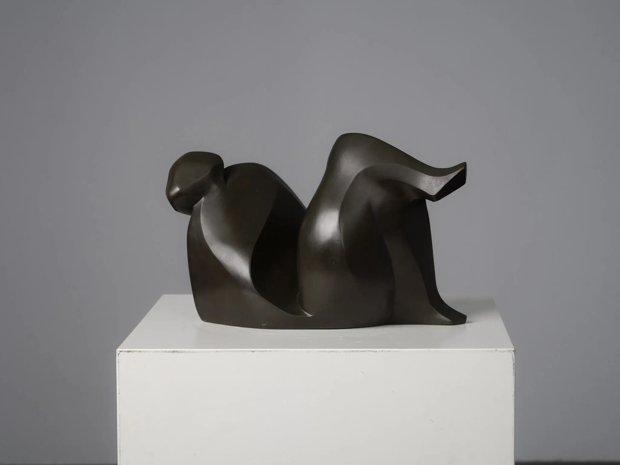 Abstract bronze female figure sculpture by Francine Govers, Netherlands, 1990s