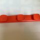 Porte manteau mural orange syla 3 patères année 70